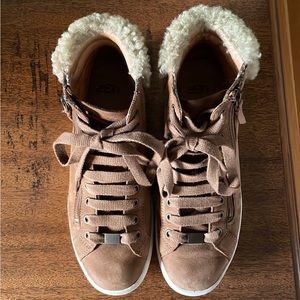 UGG Olive high top sneaker in Camel